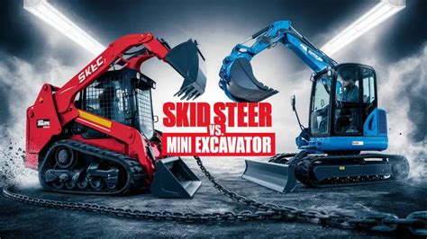 skid steer excavator for sale|skid steer vs mini excavator.